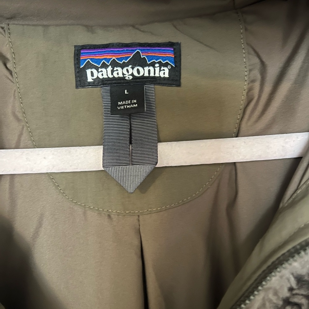 Patagonia Dusty Mesa Parka Jacket with Hood and Fuzzy Texture - Picture 2 of 7